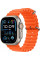 Умные часы Apple Watch Ultra 2 LTE 49 мм (титановый корпус, титановый/оранжевый, ремешок из эластомера)