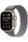 Умные часы Apple Watch Ultra 2 LTE 49 мм (титановый корпус, титановый/серо-зеленый, нейлоновый ремешок размера M/L)