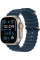 Умные часы Apple Watch Ultra 2 LTE 49 мм (титановый корпус, титановый/синий, ремешок из эластомера)