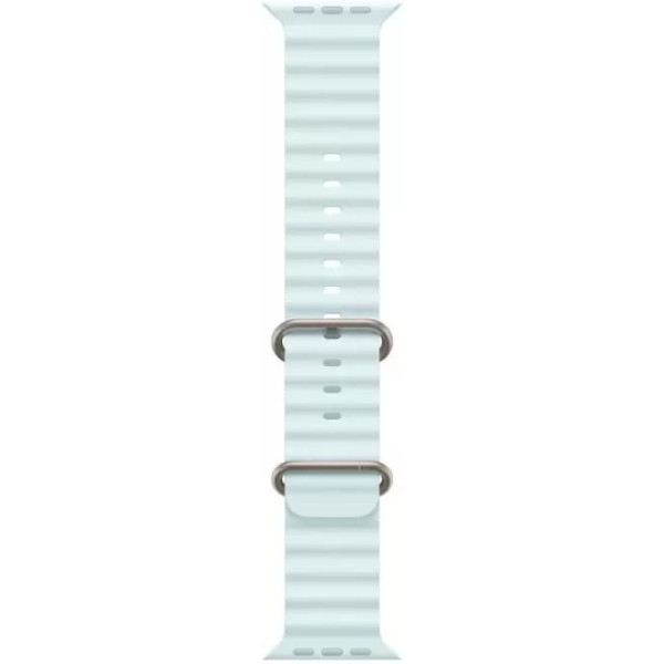 Умные часы Apple Watch Ultra 2 LTE 49 мм (титановый корпус, титановый/светло-голубой, ремешок из эластомера)