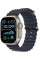 Умные часы Apple Watch Ultra 2 LTE 49 мм (титановый корпус, титановый/темно-синий, ремешок из эластомера)