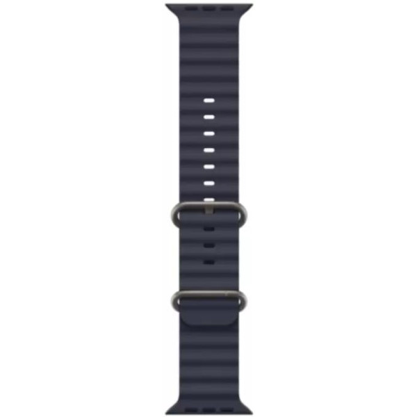 Умные часы Apple Watch Ultra 2 LTE 49 мм (титановый корпус, титановый/темно-синий, ремешок из эластомера)