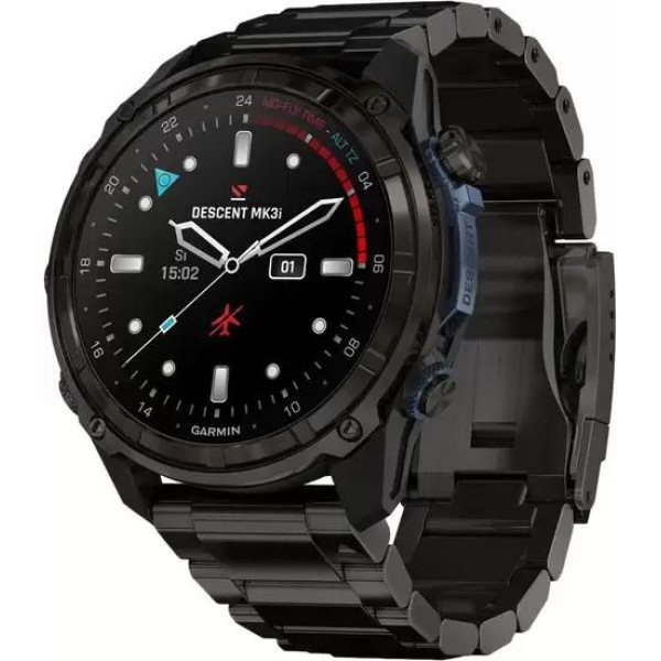 Умные часы Garmin Descent Mk3i 51мм (карбоново-серый титан, с черным титановым браслетом)