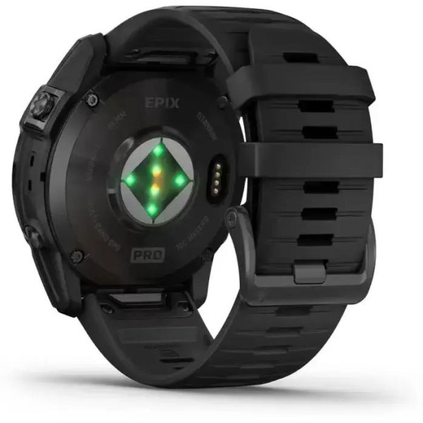 Умные часы Garmin Epix Pro Gen 2 Sapphire 47 мм (карбоново-серый титан/черный, с кожаным и силиконовым ремешками)