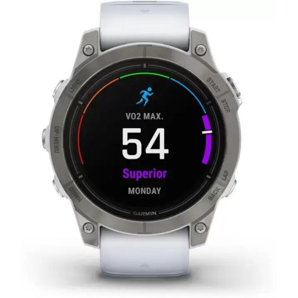 Умные часы Garmin Epix Pro Gen 2 Sapphire 47 мм (титан/белый камень)