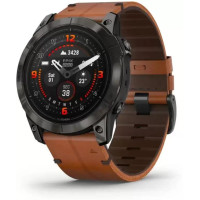Умные часы Garmin Epix Pro Gen 2 Sapphire 51 мм (карбоново-серый титан/каштановый, с кожаным и силиконовым ремешками)