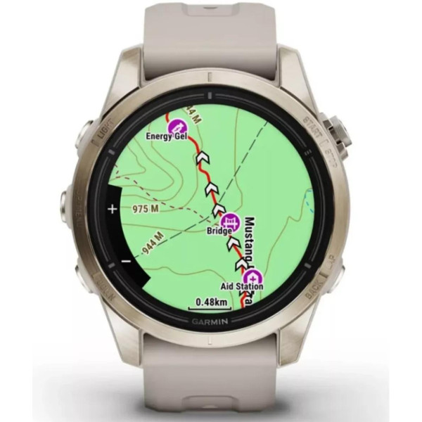 Умные часы Garmin Epix Pro Gen 2 Sapphire 42 мм (мягкое золото/песок)