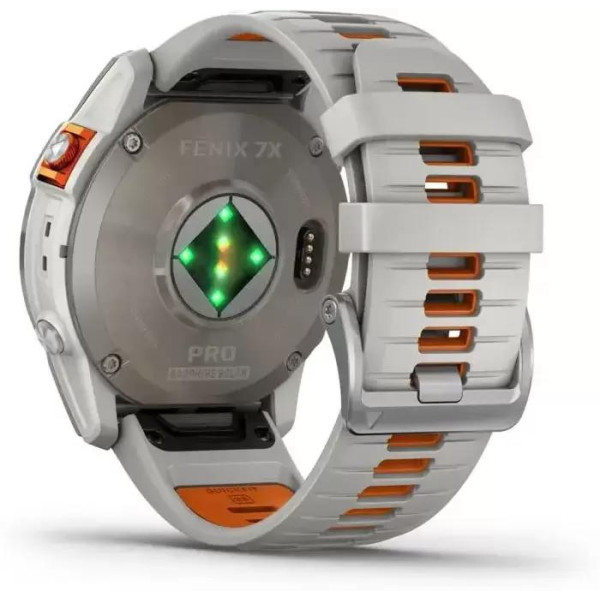 Умные часы Garmin Fenix 7 Pro Sapphire Solar (титан/оранжевый)