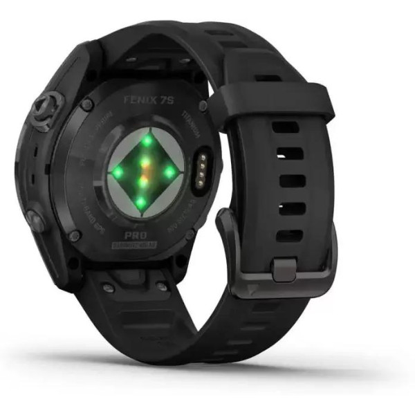 Умные часы Garmin Fenix 7S Pro Sapphire Solar (карбоново-серый титан/черный)