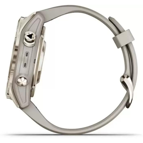 Умные часы Garmin Fenix 7S Pro Sapphire Solar (мягкое золото/песок)
