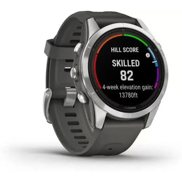 Умные часы Garmin Fenix 7S Pro Solar (серебро/графит)