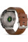Умные часы Garmin Fenix 8 Sapphire 51мм (титановый, каштановый кожаный ремешок)