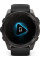 Умные часы Garmin Fenix 8 Sapphire 51мм (угольно-серый DLC, пепельно-черный силиконовый ремешок)