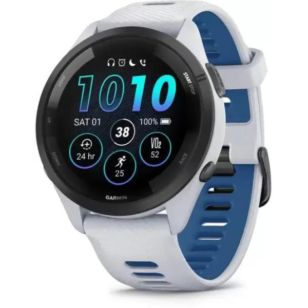 Умные часы Garmin Forerunner 265 (белый камень/синий)
