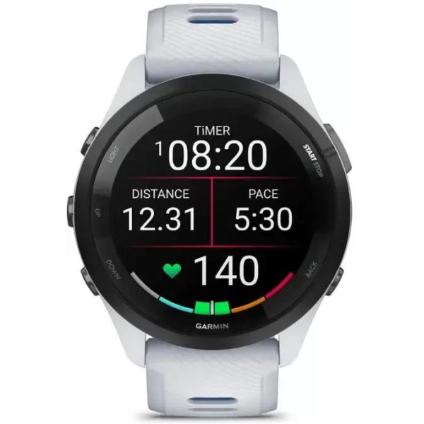 Умные часы Garmin Forerunner 265 (белый камень/синий)