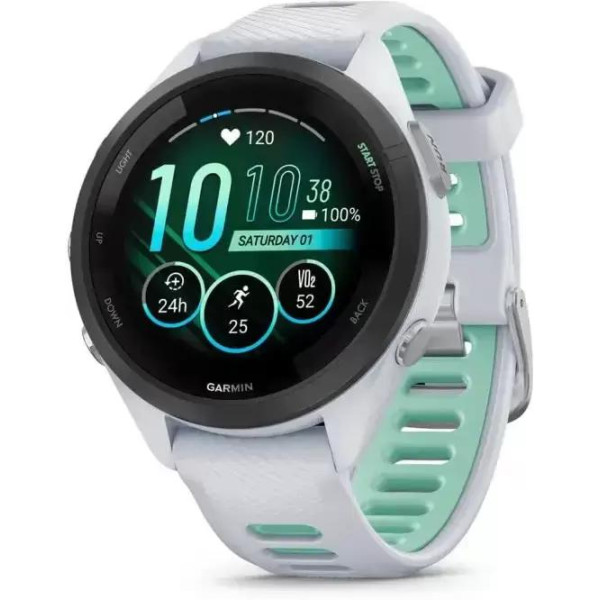 Умные часы Garmin Forerunner 265S (белый камень/нео-тропик)