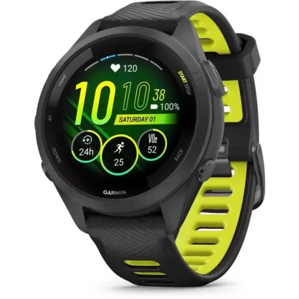 Умные часы Garmin Forerunner 265S (черный/желтый)