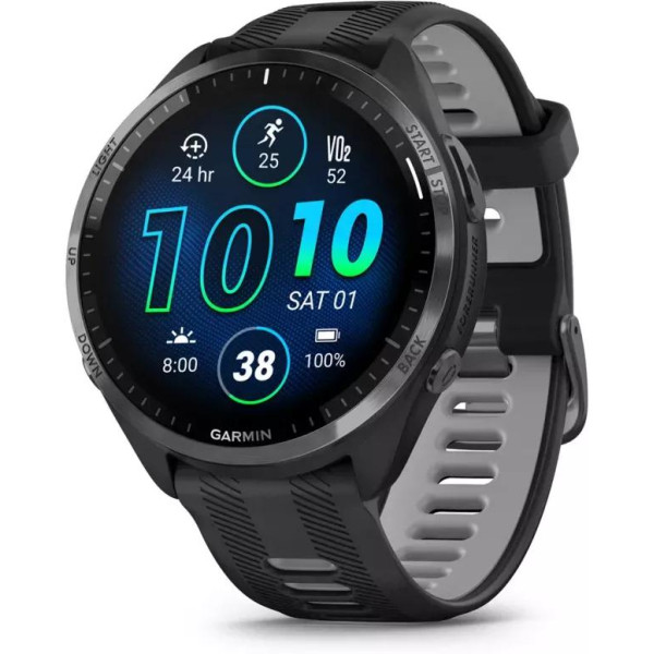 Умные часы Garmin Forerunner 965 (черный/серый)