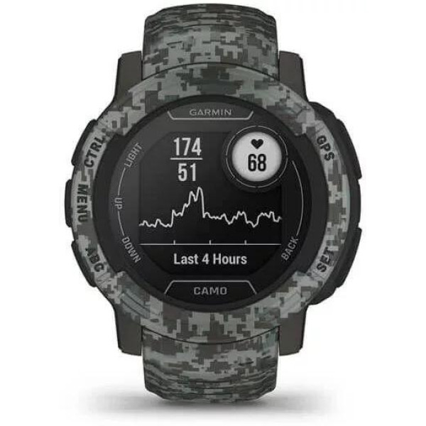 Умные часы Garmin Instinct 2 Camo Edition 45 мм (темно-серый камуфляж)