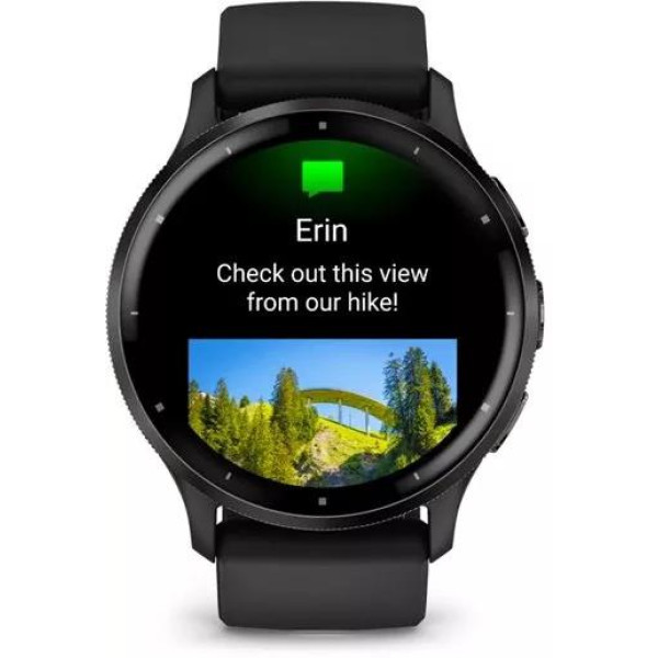 Умные часы Garmin Venu 3 (черный, с силиконовым ремешком)