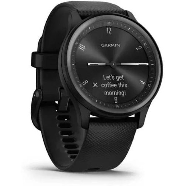 Умные часы Garmin Vivomove Sport (черный/черный сланцевый)