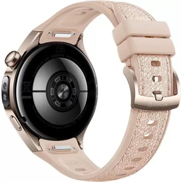 Умные часы Huawei Watch 5 42 мм (песочный, с бежевым силиконовым ремешком)
