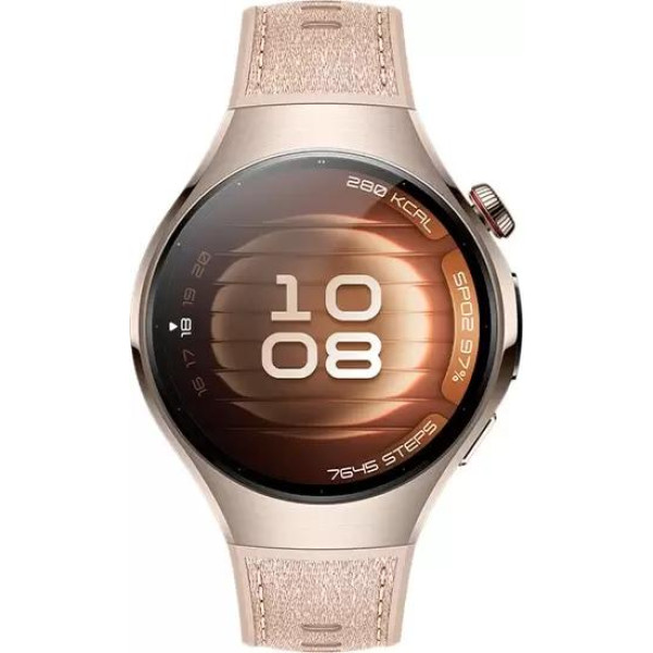 Умные часы Huawei Watch 5 42 мм (песочный, с бежевым силиконовым ремешком)