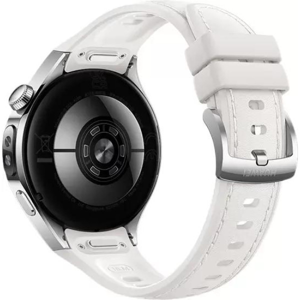 Умные часы Huawei Watch 5 42 мм (серебристый, с белым силиконовым ремешком)