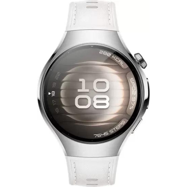 Умные часы Huawei Watch 5 42 мм (серебристый, с белым силиконовым ремешком)