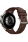 Умные часы Huawei Watch 5 46 мм (титановый, с коричневым силиконовым ремешком)