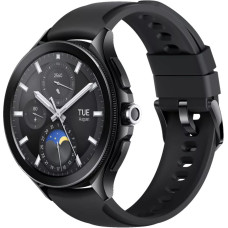 Умные часы Xiaomi Watch 2 Pro LTE (черный, с черным силиконовым ремешком, международная версия)