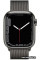 Умные часы Apple Watch Series 7 LTE 41 мм (сталь графитовый/миланский черный)