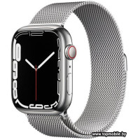 Смарт-часы Apple Watch Series 7 LTE 45mm stainless steel серебристый